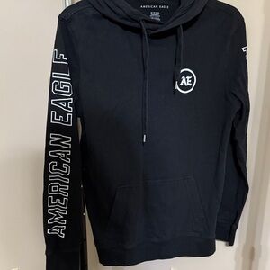 Mens limited edition American Eagle hooded reflective thick shirt.